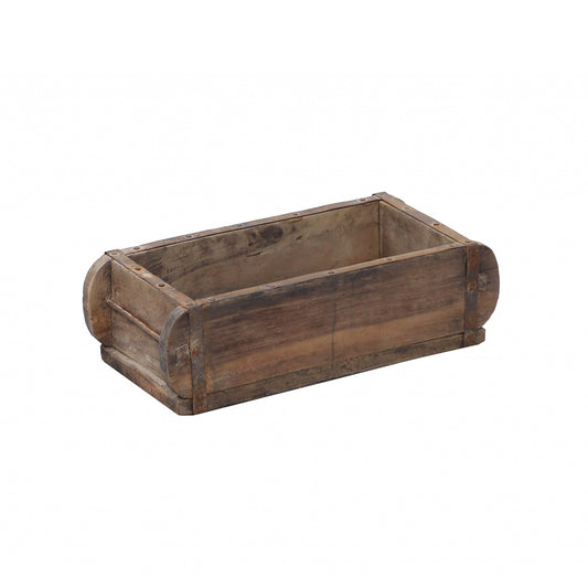 Boîte de rangement - Ancien moule à brique Indien en bois