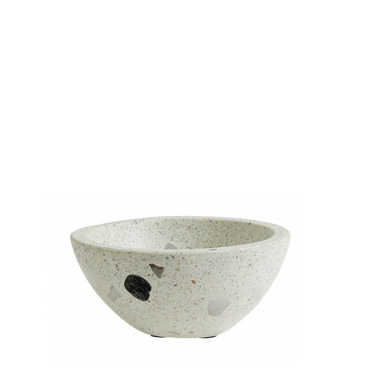 Bol en terrazzo blanc