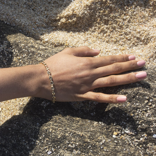 Bracelet chaine d'ancre vintage