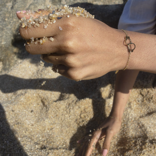 Bracelet menottes en acier
