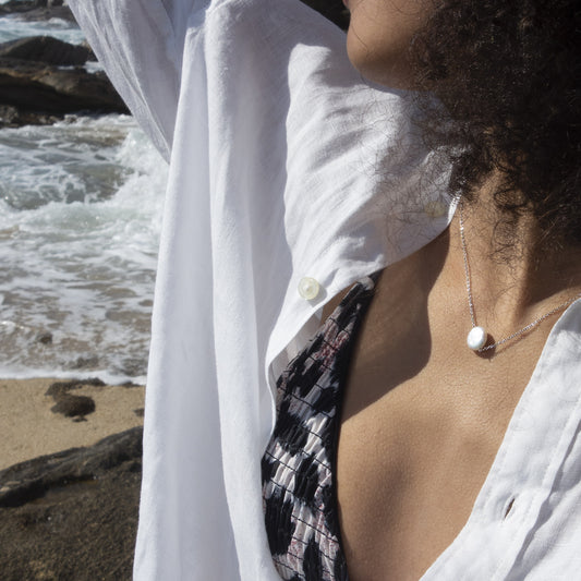 Collier perle nacrée
