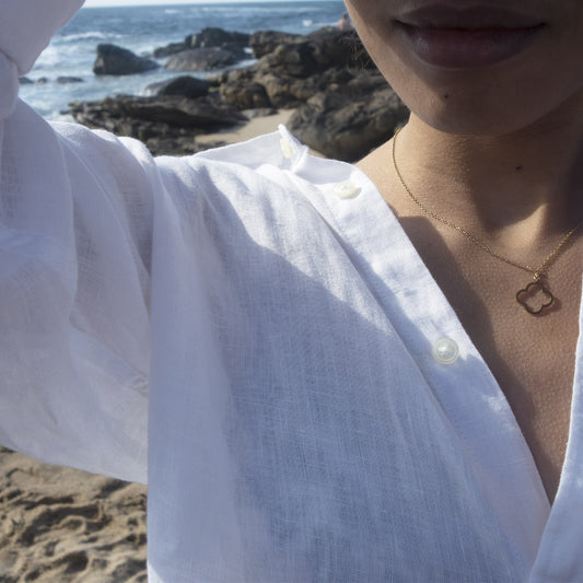 Collier motif trèfle