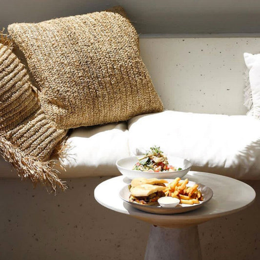 Coussin carré en sisal