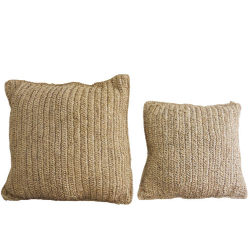 Coussin carre en sisal