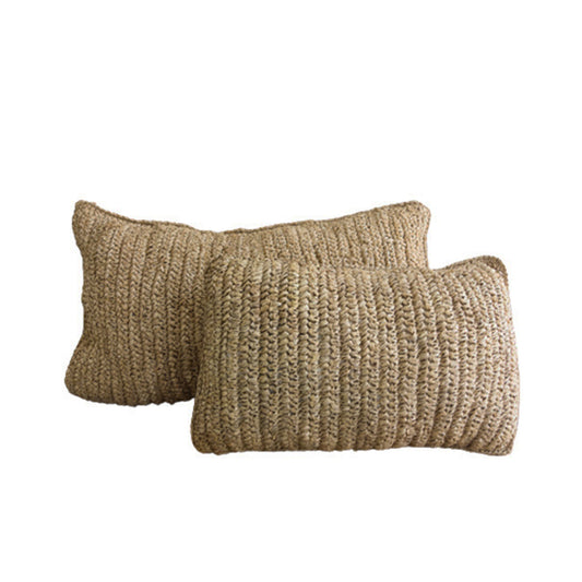 Coussin rectangle en sisal