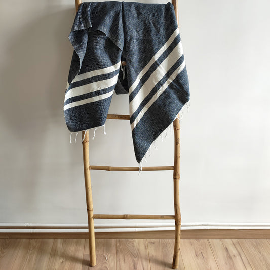 Fouta traditionnelle bleue