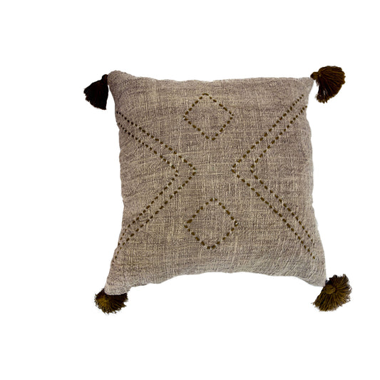 Housse de coussin motif losange