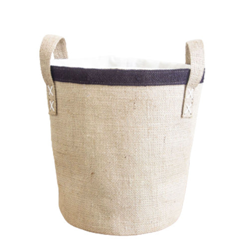 Panier toile de jute et coton