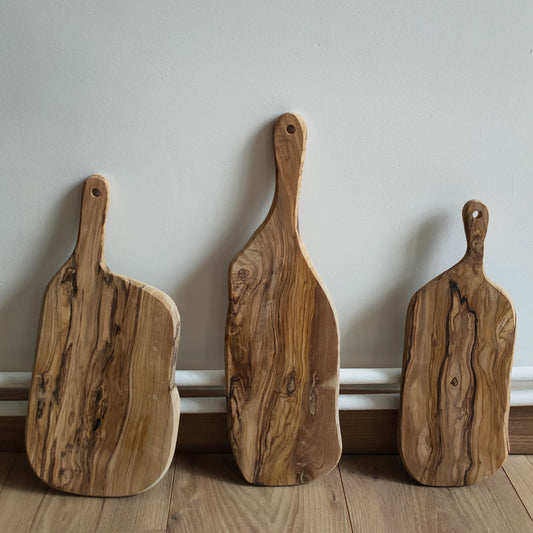 Planche en bois d'olivier
