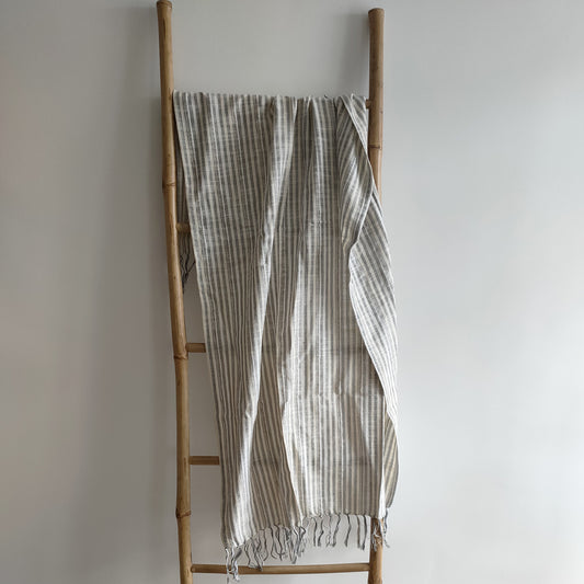 Serviette à rayures en coton