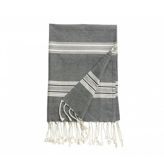 Serviette frange en coton