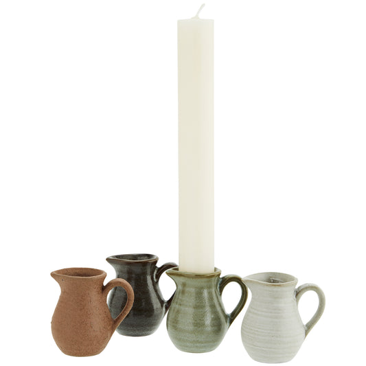 Set de 4 Bougeoirs en grès
