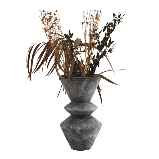 Vase gris en terre cuite
