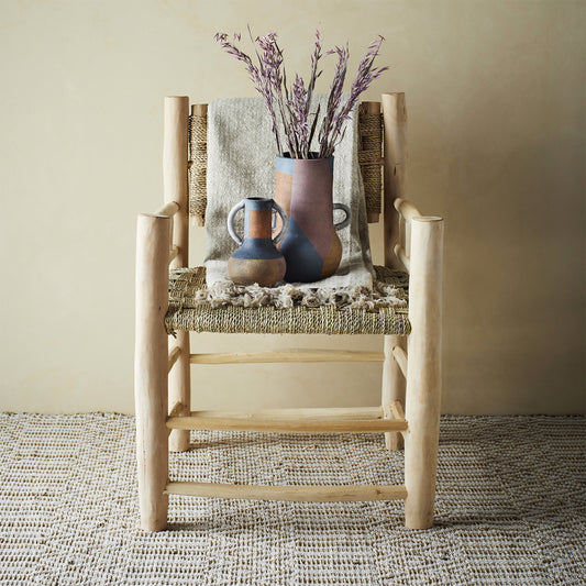 Vase multicolore en terre cuite