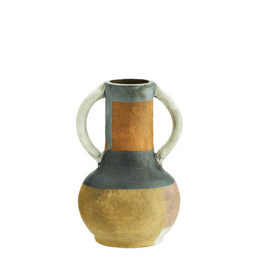 Vase multicolore en terre cuite